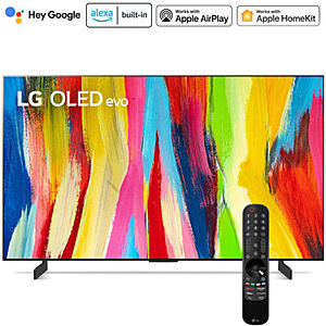 LG C2 4K OLED TVs (2022): 55" OLED55C2PUA $1118, 48" OLED48C2PUA $837.60 + Free Shipping