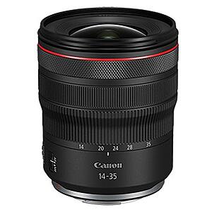 Canon RF Lenses: 14-35mm f/4 L $1199, 15-35mm f/2.8 L $1999, 0-200mm f/4L $1299 & more + free s/h