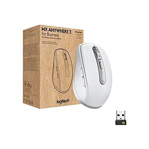 Logitech MX Anywhere 3 Mouse for Business w/ Bolt Receiver (Pale Gray) $55 + free s/h