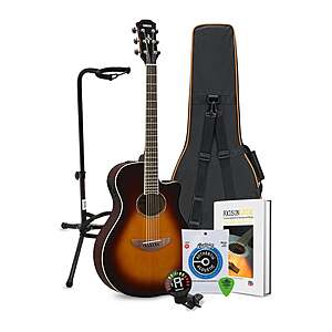 Yamaha APX600BL Thinline Acoustic-Electric Guitar + Gig Bag + Accessory Bundle $350 + free s/h