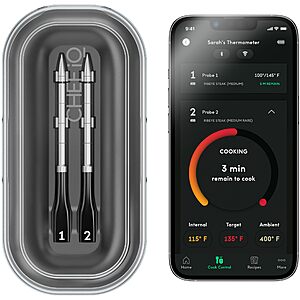 Chef iQ Smart Wireless Thermometer & Hub: w/ 2 Probes $89, 1 Probe $72 + free s/h