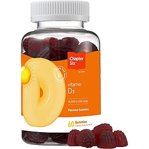 60-ct Zahler Chapter Six Vitamin 10000 IU D3 Gummies $2.77 w/ S&S